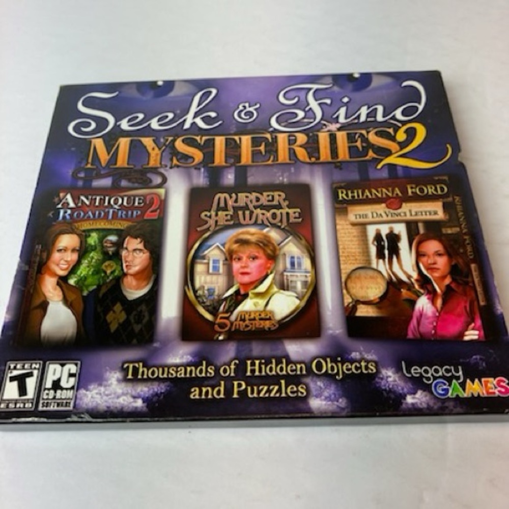 Legacy 2013 Seek And Find Mysteries 2 PC CD-ROM Hidden Objects Game 3 Games In 1